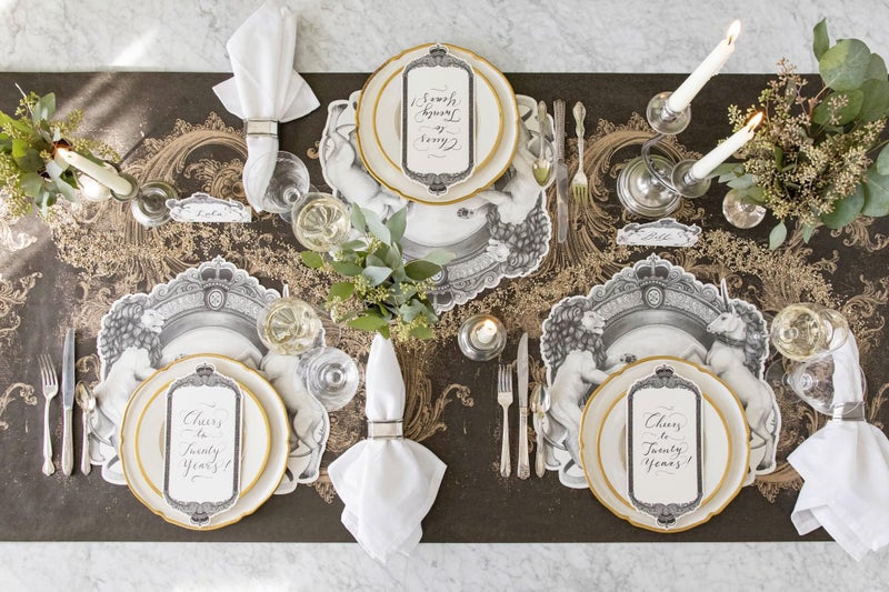 Hester & Cook Hester and Cook Paper Table Runner - Black Archival Disposable Wide Table Runner for Parties or Weddings - American Made - Image 3